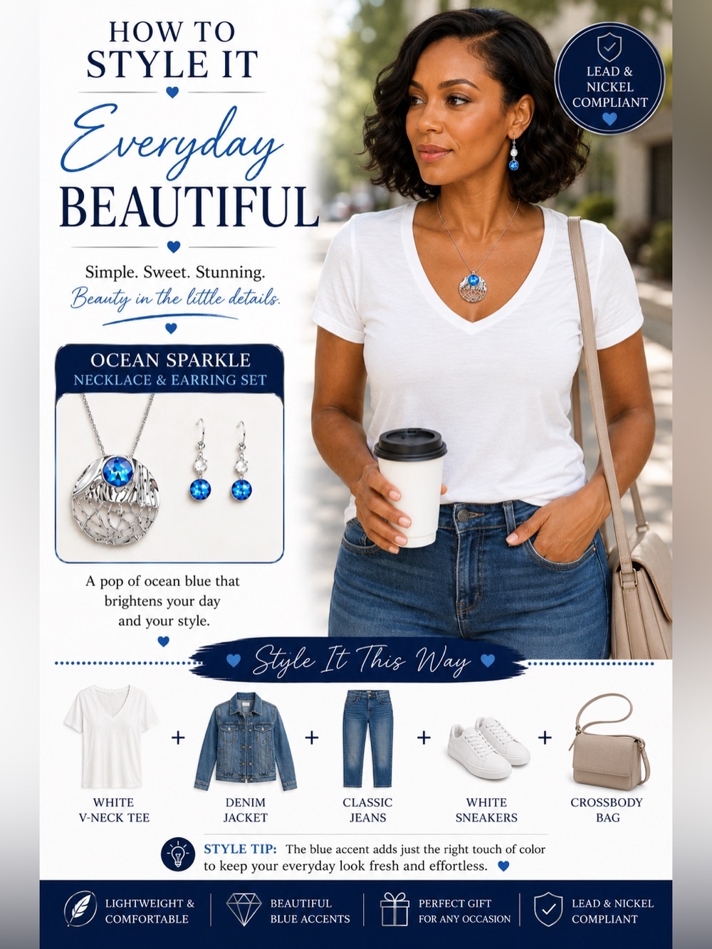 Classic Women's Blue Jeans - Everyday Fit